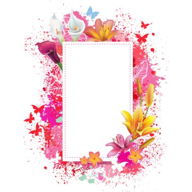 Sprey grunge arka plan ile tebrik kartı