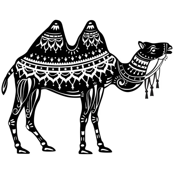 La estilizada figura del Camello — Vector de stock