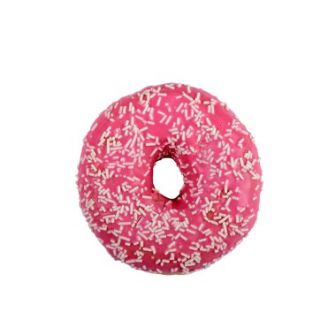 beyaz arkaplanda donut