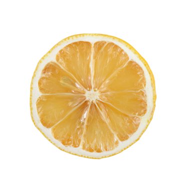 kurutulmuş limon dilimi kırpma yoluyla closeup