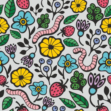  flora ve fauna ile sorunsuz arka plan