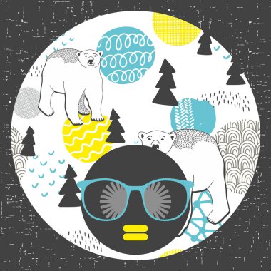 Beyaz ayılar ile Seamless Modeli