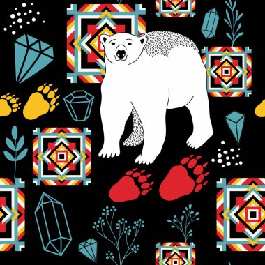 vahşi hayvan ile Seamless Modeli.