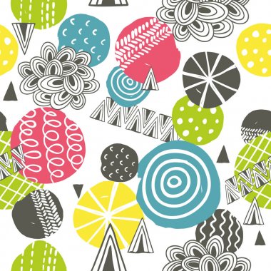 Soyut şekilli kusursuz desen.