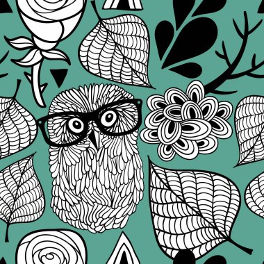 sevimli baykuşlar ile Seamless Modeli.