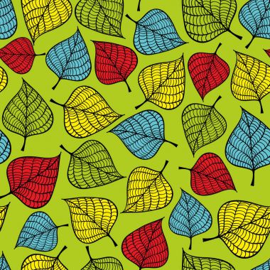 düşen yaprakları ile Seamless Modeli.