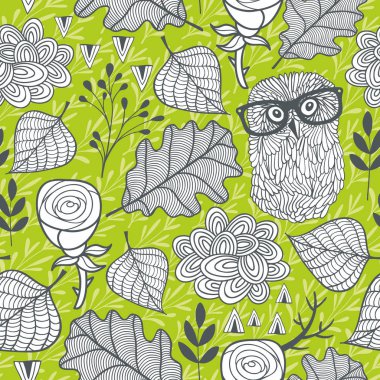 Sorunsuz arka plan bahar orman ile.