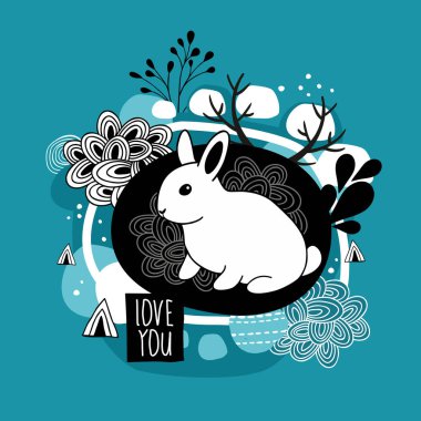 küçük tavşan karikatür.