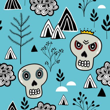 Kafatasları ile kusursuz desen