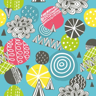 İle Seamless Modeli el çizilmiş topları.