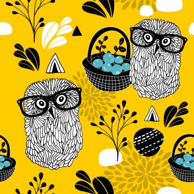 Sonbahar seamless modeli 