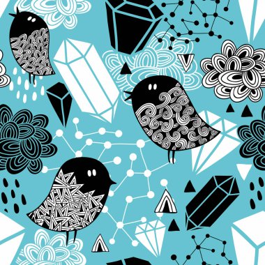 Kuşlarda kusursuz desen 