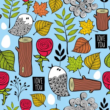 arka plan taslakları ve çiçekler ile.