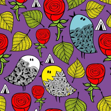 Kuşlarda kusursuz desen 