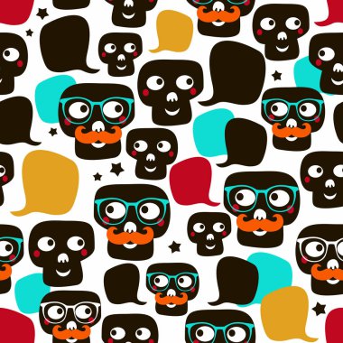 Kafatasları ile kusursuz desen