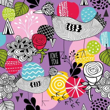 Kuş ile sorunsuz arka plan