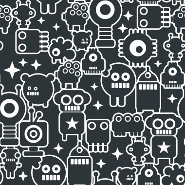  Nanobotlar ile basit arka plan. 