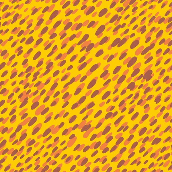 Huid van leopard naadloos patroon. — Stockvector