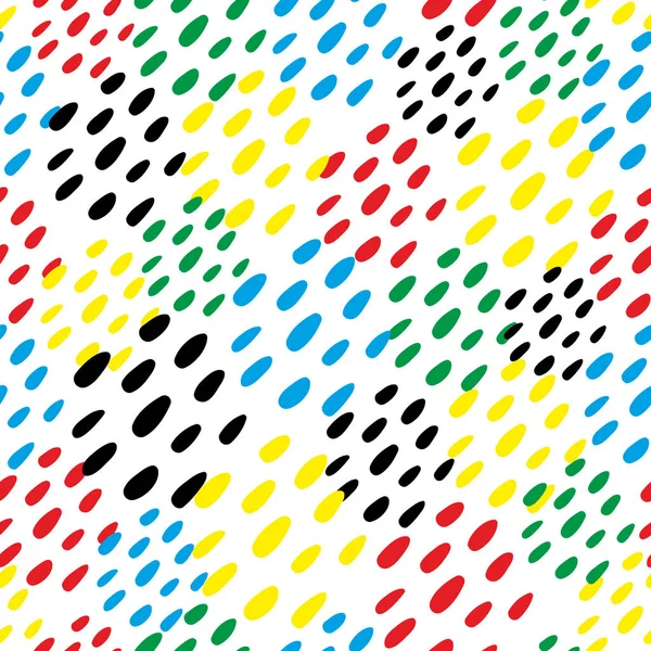 Doubs colorés motif sans couture . — Image vectorielle