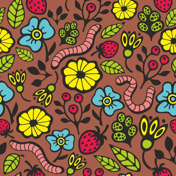 Zemin seamless modeli solucanlar.