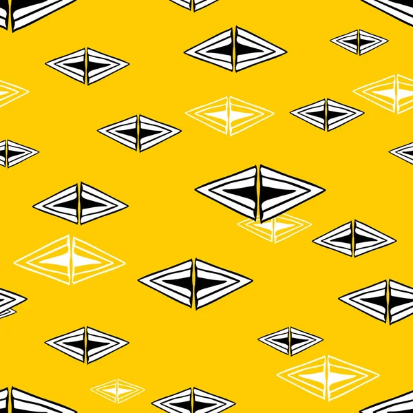 Seamless pattern with triangles — Stock Vector