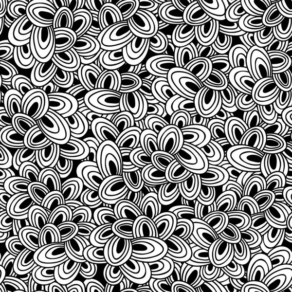 Seamless mönster av doodle moln — Stock vektor