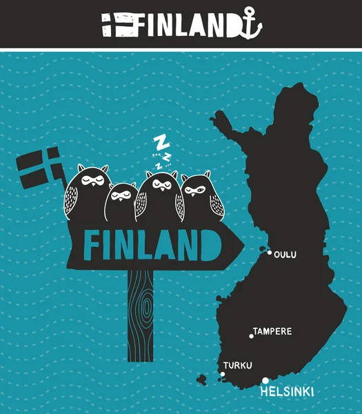 Yaratıcı Finlandiya illüstrasyon