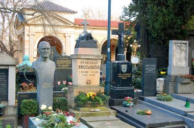 Ünlü Çek kişilerin aile mezarları 