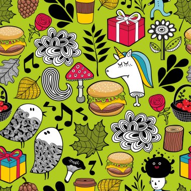 Ölü tek boynuzlu atlar ile Seamless Modeli