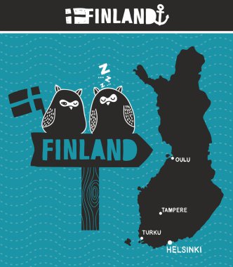 Yaratıcı Finlandiya illüstrasyon