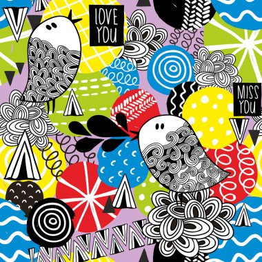 Şarkı söyleyen kuşlar ile Seamless Modeli.