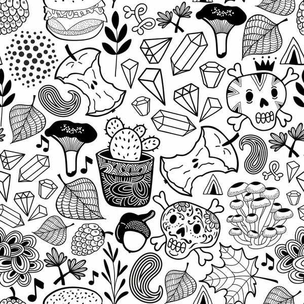 Kafatasları ile kusursuz desen 