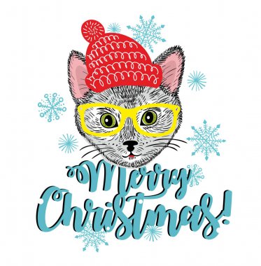 neşeli Noel kartı kapağını.