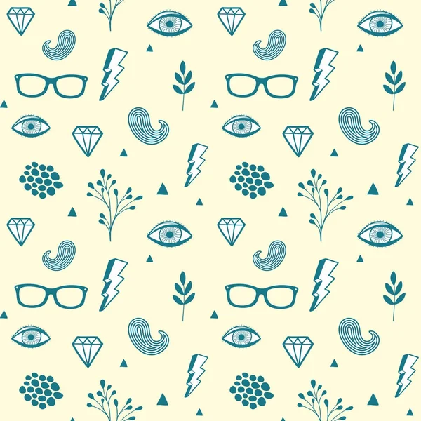 Seamless pattern in vintage colors. — Stock Vector