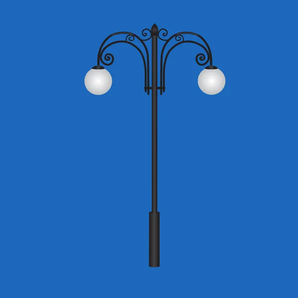 Eleganta staden lampor — Stock vektor