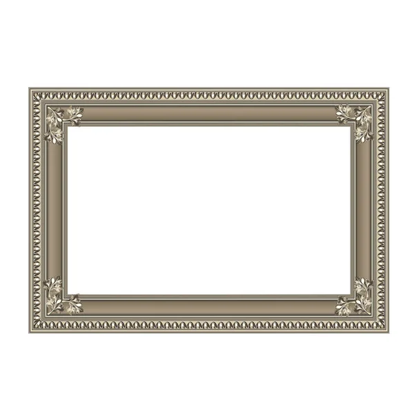 Decorative frame of silvery color — Stock Vector