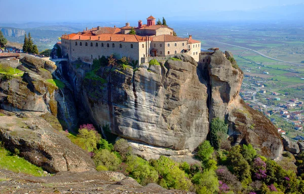 Klostret Saint Stephen Holy Monastery. Meteora, Grekland. — Stockfoto