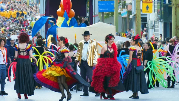 Scenen i karnevalståget. — Stockfoto