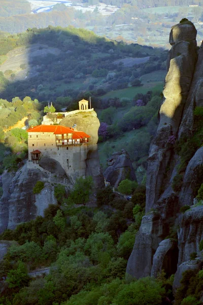 Meteora. At 9 there are monasteries built. — Stock Photo, Image