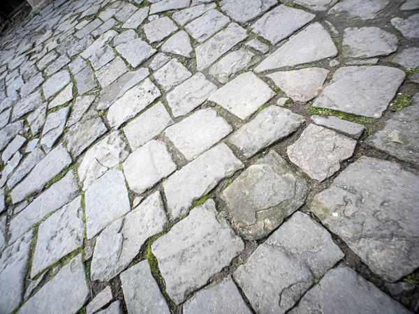 Outdoor Stone Pavement Flooring Part Paved Street — Stock Photo, Image
