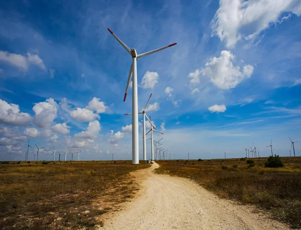 Wind generators. Green electricity. Cape Kaliakra, Bulgaria. Bla