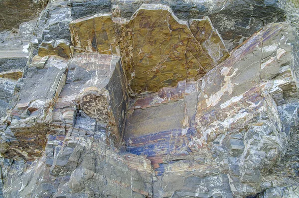 Color Roca Cerca Formas Naturales Estructura Piedra Fondo Textura — Foto de Stock