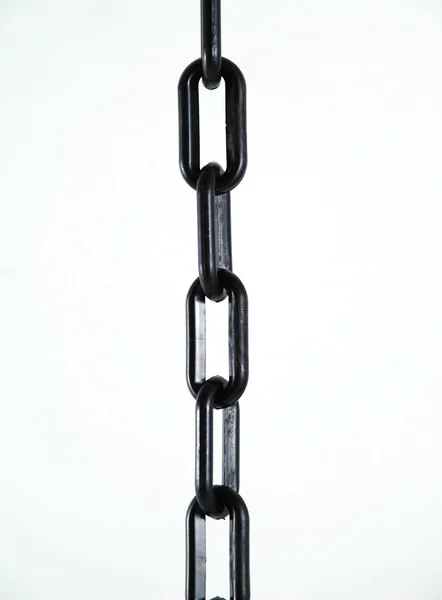 Black chain on white background — Stock Photo, Image