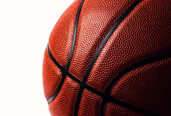 Pelota Baloncesto Sobre Fondo Blanco — Foto de Stock