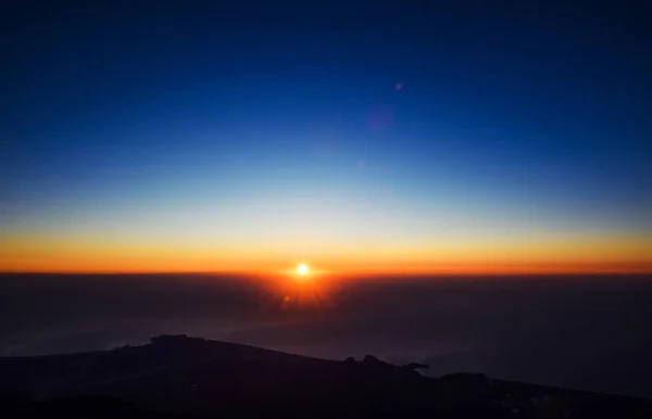Amazing Sunrise Front Sea View Top Tahtali Mountain Range Tourist — Stock Photo, Image