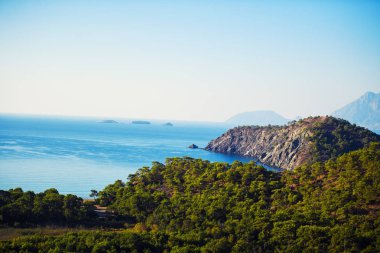 Cennet gündoğumu deniz manzara. Türkiye'nin turistik cazibe.