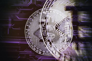 bitcoin para. cryptocurrency arka plan