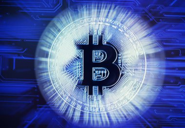 bitcoin para. cryptocurrency arka plan