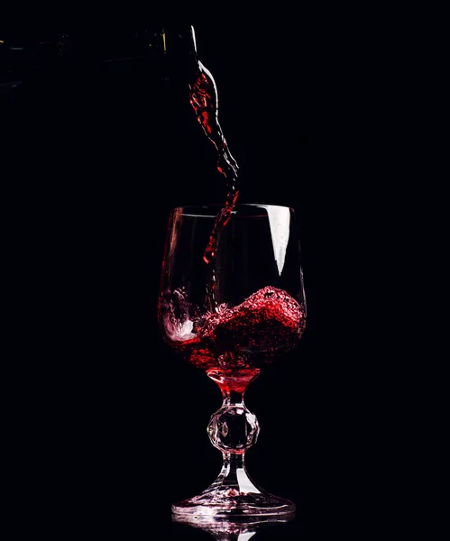 Red wine splash — Stock Photo, Image