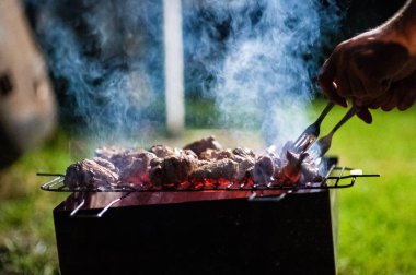 Sulu et dilimleri ateşe hazırlayın. Barbekü